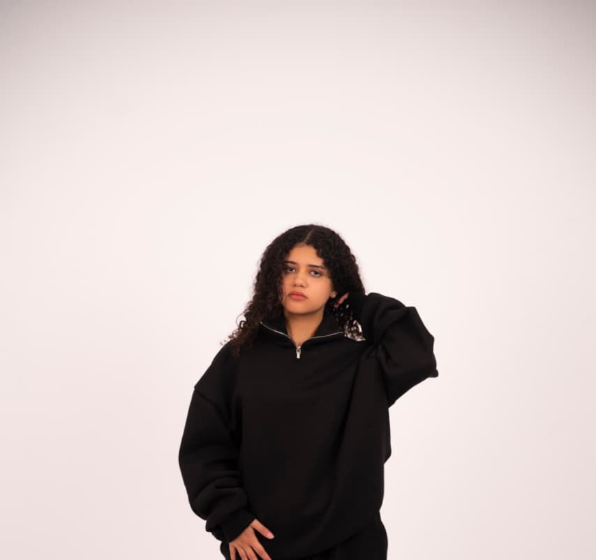 Unisex Oversized Quarter-Zip Top